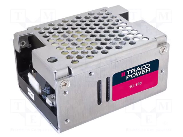 Power supply: switching; for building in,modular; 130W; 24VDC TRACO POWER TCI130-124-J