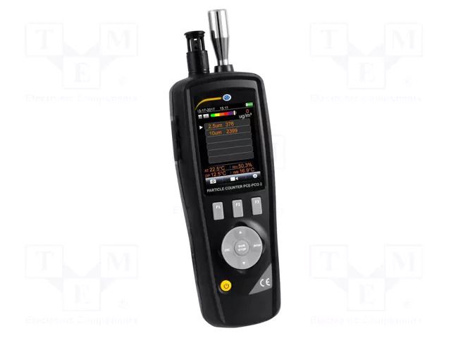 Meter: counter; Range: 0÷2000ug/m3; Humid.range: 0÷100%RH PCE INSTRUMENTS PCE-PCO2