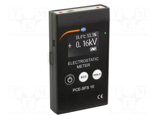 Meter: electrostatic field; Display: LCD; Illumin: yes; 0÷100%RH PCE INSTRUMENTS PCE-SFS10