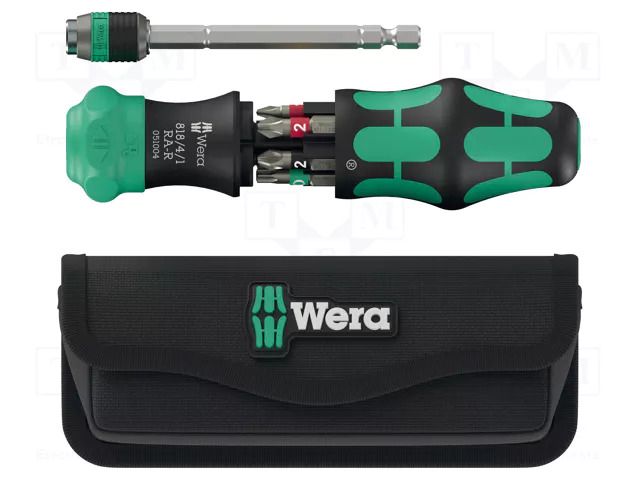Kit: screwdriver; case; with ratchet; Kraftform Kompakt 20; 6pcs. WERA WERA.05051514001
