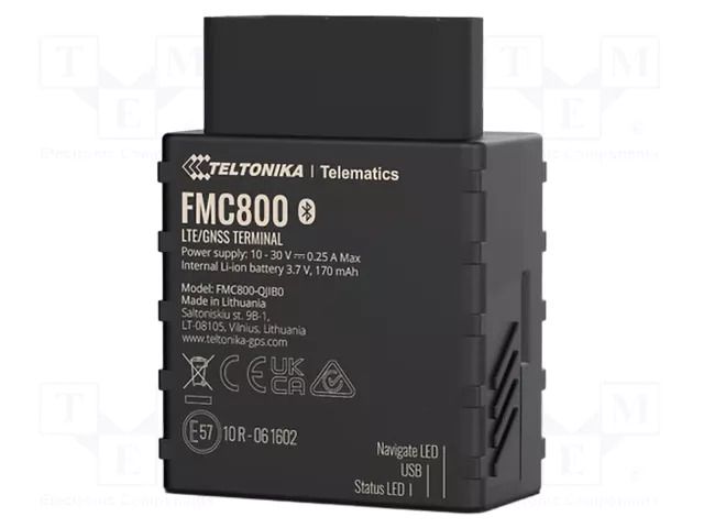 Module: GPRS/GNSS; Bluetooth: 4.0,BLE; accelerometer; 128MBFLASH TELTONIKA TELEMATICS FMC800
