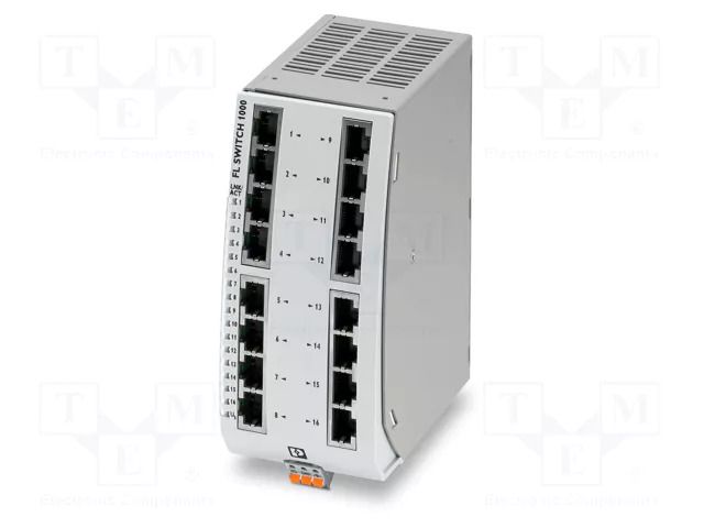 Switch Ethernet; unmanaged; Number of ports: 16; 9÷32VDC; RJ45 PHOENIX CONTACT 1085115