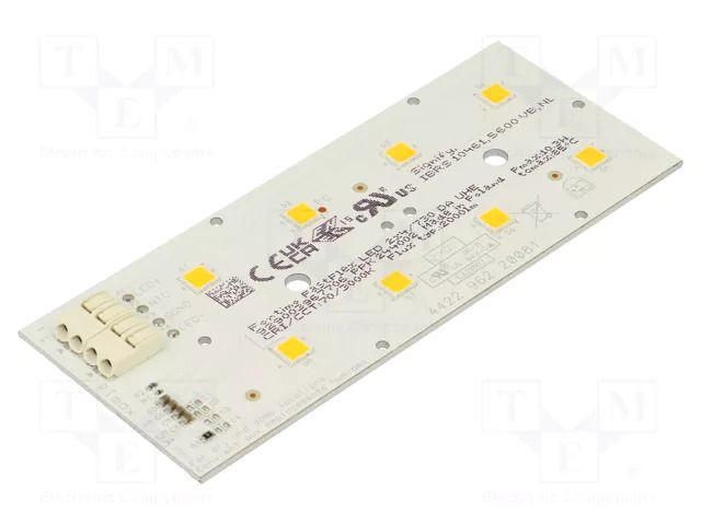 LED strip; W: 49.5mm; L: 121.4mm; No.of diodes: 8; CRImin: 70; 3000K PHILIPS 929003967706