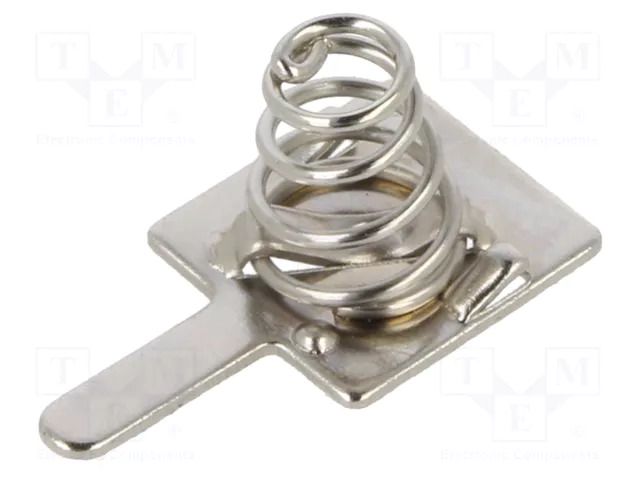Spring contact; AAA,R03; Batt.no: 1; soldered,push-in COMF 223-2B