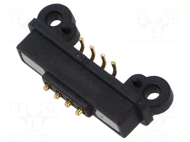 Connector: pogo pin; PIN: 4; SMT EDAC 685J0421351124E