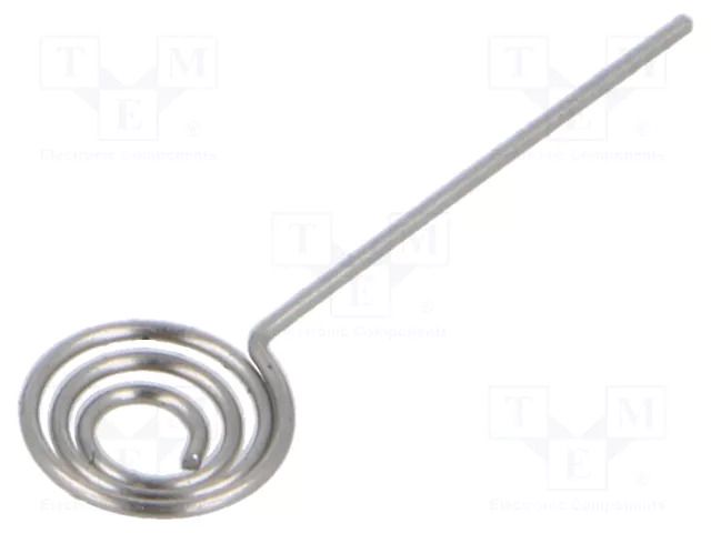 Spring contact; A23,A27,AAA,AAAA,N; Batt.no: 1; PCB,THM,pin KEYSTONE KEYS179