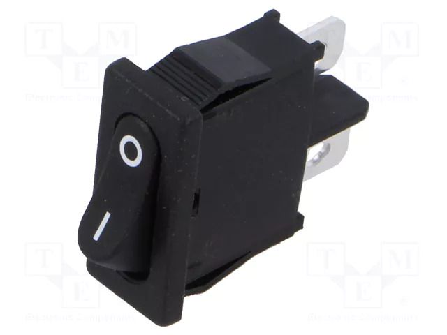 ROCKER; SPST; Pos: 2; OFF-ON; 6A/250VAC; black; none; R6; 20mΩ LIGHT COUNTRY CO., LTD. R612KKFT0F1