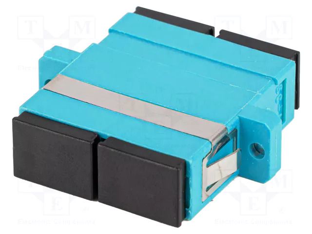 Adapter; OM3; SC/UPC,both sides; 50/125um; turquoise; -40÷85°C LANBERG FA-SCUPMD31-0001TQ