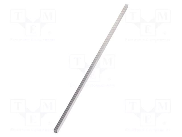 Heatsink: extruded; grilled; natural; L: 1000mm; W: 13.5mm; raw FISCHER ELEKTRONIK SK469/1000/AL
