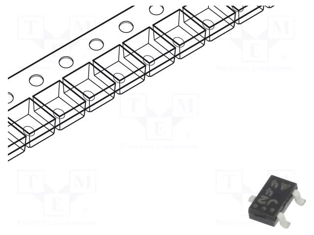 Transistor: N-JFET; unipolar; 25V; 20mA; 0.4W; CPH3; Igt: 10mA ONSEMI CPH3910-TL-E