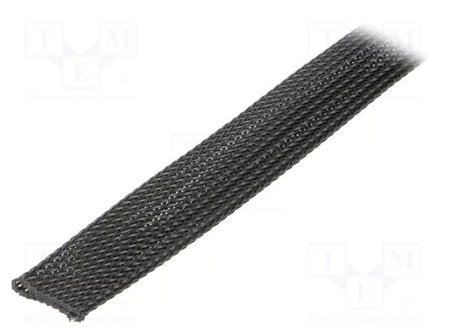 Braid; ØBraid : 15.9÷25.4nom.19.1mm; PET; black; L: 30m; UL94HB PANDUIT SE75PSC-CR0