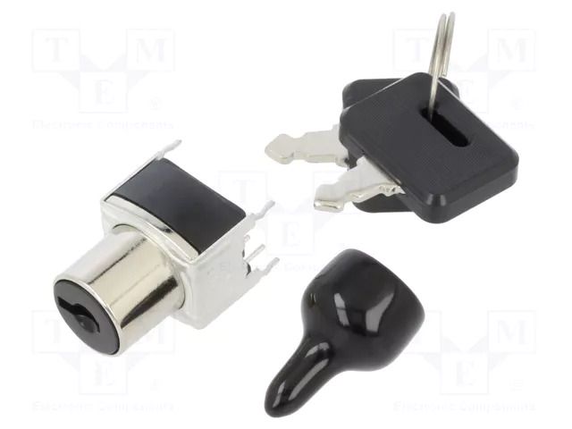 Switch: key switch; Stabl.pos: 3; Switch.method: ON-ON-ON; THT NKK SWITCHES SK14DG13