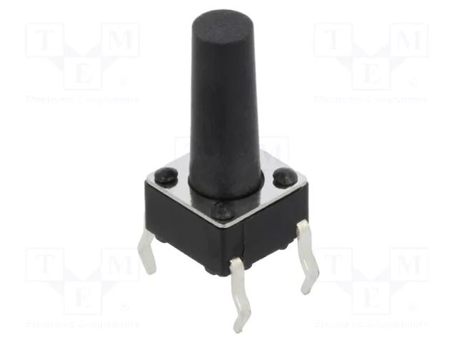 Microswitch TACT; SPST; Pos: 2; 0.05A/12VDC; THT; 1.57N; 6x6x3.5mm CONNFLY TACT4101-111160-A