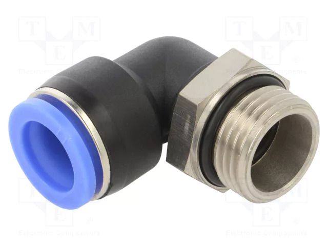 Push-in fitting; angled 90°,twistable; -0.95÷15bar; Thread: 1/2" PNEUMAT 125N.012-14