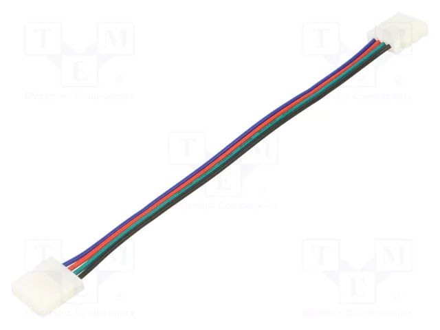 LED tape connector; for tape-to-tape connection; with leads; 6A POS CLICK-10C-RGB