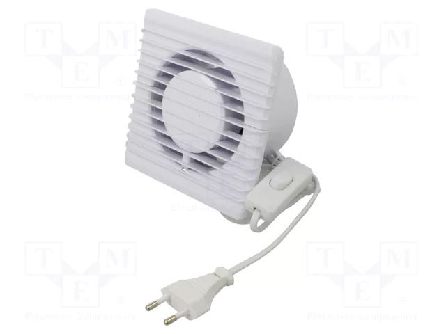 Fan: AC; axial; 230VAC; 93m3/h; 26dBA; slide; 2400rpm; 135x135x79mm ORNO OR-WL-3200/100/PS