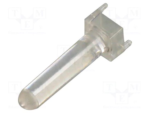 Fiber for LED; Ø3mm; L: 2.5mm; round; Front: convex; straight; PLP2 BIVAR PLP2-100