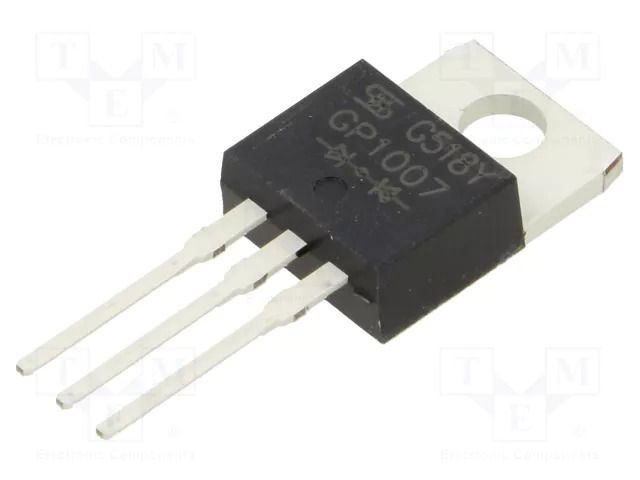 Diode: rectifying; THT; 1kV; 5Ax2; TO220AB TAIWAN SEMICONDUCTOR GP1007-TSC