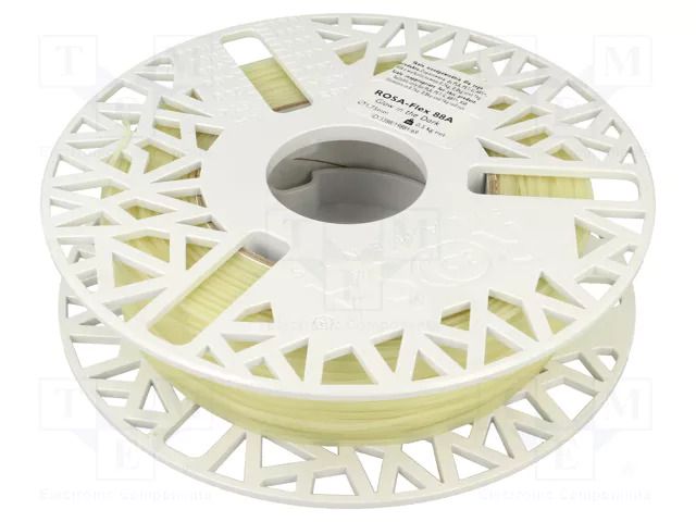 Filament: ROSA-FLEX 85A; 1.75mm; natural; 215÷250°C; 500g ROSA 3D ROSA-3388