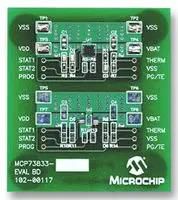 MCP73833, BATT CHARGER, EVAL BOARD MCP73833EV