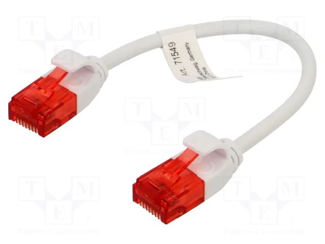 Patch cord; U/UTP; Cat: 6; RJ45 plug,both sides; stranded; Cu; PVC GOOBAY GOOBAY-71549