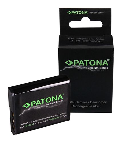 PATONA Premium Battery f. Sony NP-BG1 CyberShot DSC H55 DSC H70 DSC H90, PATONA 1169 4260317091528