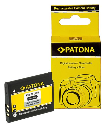PATONA rechargeable battery for Pentax D-Li96 WG-1000 WG1000, PATONA 1403 4055655251334