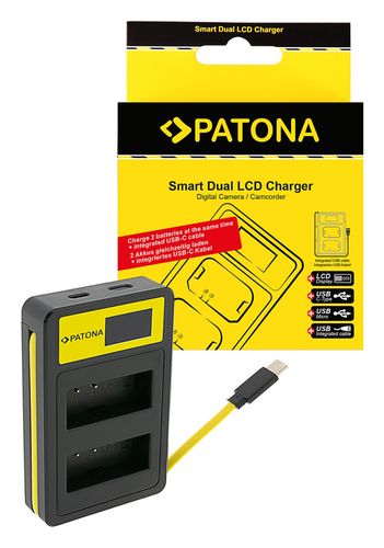 PATONA Smart Dual LCD USB Charger for Canon LP-E10 EOS EOS1100D EOS-1100D Rebel T3 Kiss X50, PATONA 141629 4055655213462