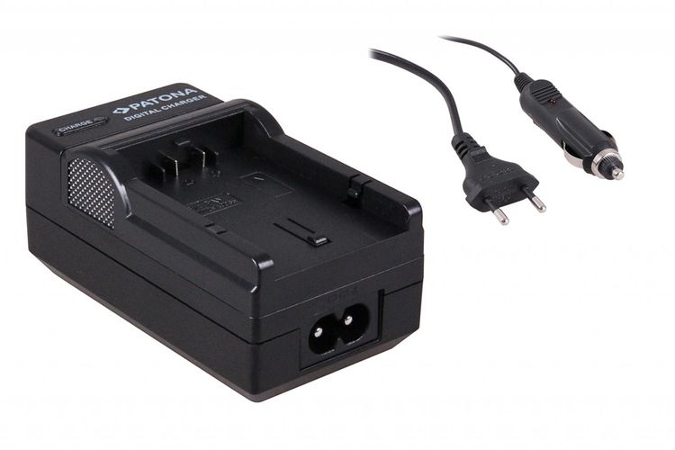 Charger Panasonic Battery BM7 Lumix CGA-S002E +car-Charger, PATONA 1527 4260218590991