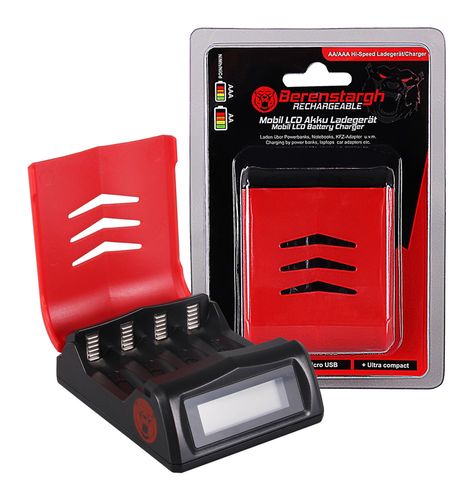 Berenstargh fast charger  f. Mignon AA / Micro AAA Accus LCD-Display, PATONA 19926 4055655191661