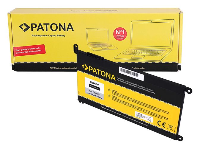 PATONA Battery f. Dell Inspiron Serie 13 14 15 17 Latitude Serie 11 WDXOR T2JX4, PATONA 2835 4055655214643