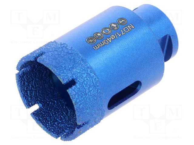 Diamond hole saw; Ø: 40mm; for dry running,ceramic tile NOZAR DIAMANTWERKZEUGE NOZAR-PL6701569