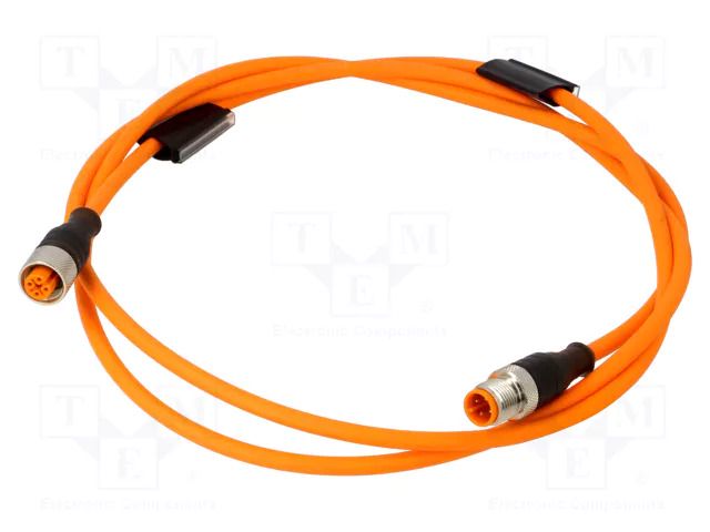Cable: for sensors/automation; M12; PIN: 4; 1.5m; plug; 230VDC; 4A LUMBERG AUTOMATION LUMBERG-32648