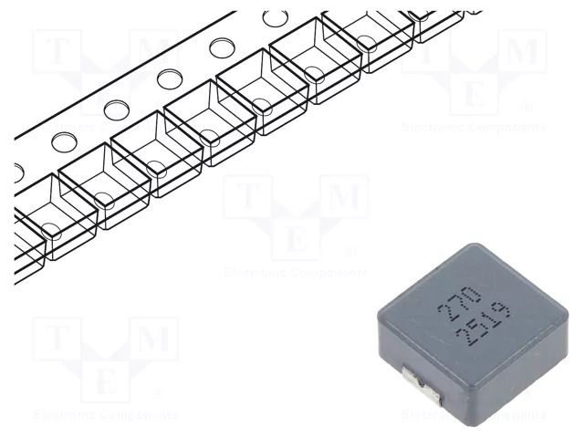 Inductor: wire; SMD; 27uH; ±20%; M; 13.5x12.5x5.7mm JANTEK JRPI1206M-270M