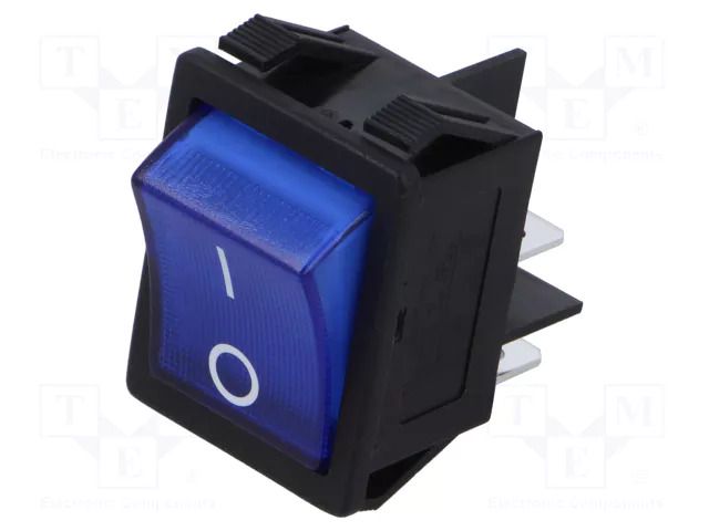 ROCKER; DPST; Pos: 2; OFF-ON; 16A/250VAC; blue; none; R5; 20mΩ LIGHT COUNTRY CO., LTD. R515KFFT0FA