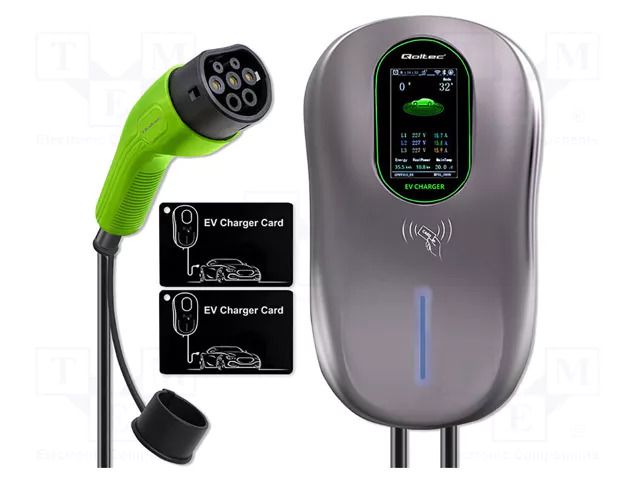 Charger: eMobility; 1x0.5mm2,5x6mm2; 220/480VAC; 22kW; IP54; 5m QOLTEC QOLTEC-52431