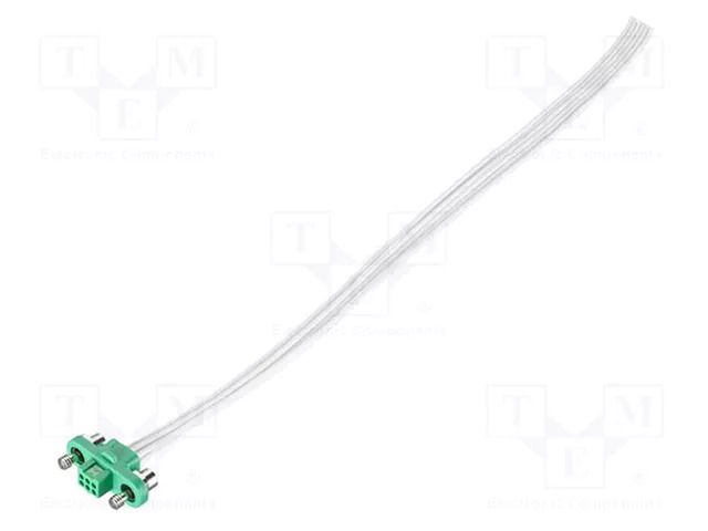 Connector: wire-wire/PCB; plug; female; PIN: 6; Gecko; 2A; 450V; 2x3 HARWIN G125-FC10605F1-015