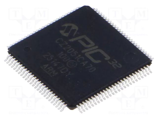 IC: PIC microcontroller; 512kB; 300MHz; 2.5÷3.6VDC; SMD; TQFP100 MICROCHIP TECHNOLOGY 32CZ2051CA7010IE5X