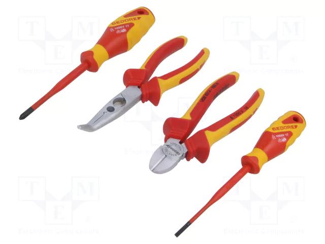 Kit: pliers, insulation screwdrivers; insulated; insulated GEDORE GEDORE-3100340