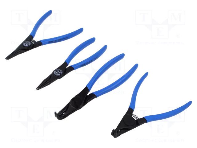 Kit: pliers; for circlip; A,B,angular,straight; 4pcs. GEDORE GEDORE-6701030