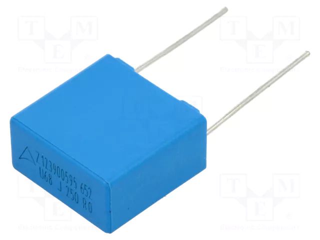 Capacitor: polypropylene; MKP; 680nF; 250VDC; 160VAC; 9x17.5x18mm EPCOS / TDK B32652A3684J189