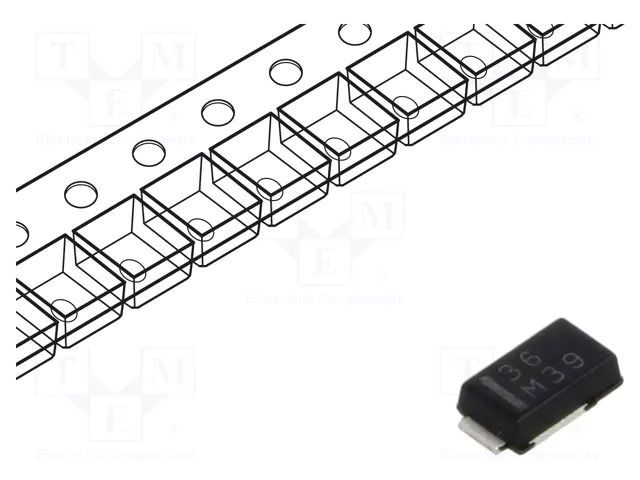 Diode: Schottky rectifying; SMP; SMD; 60V; 3A; 7 inch reel VISHAY SS3P6-M3/84A