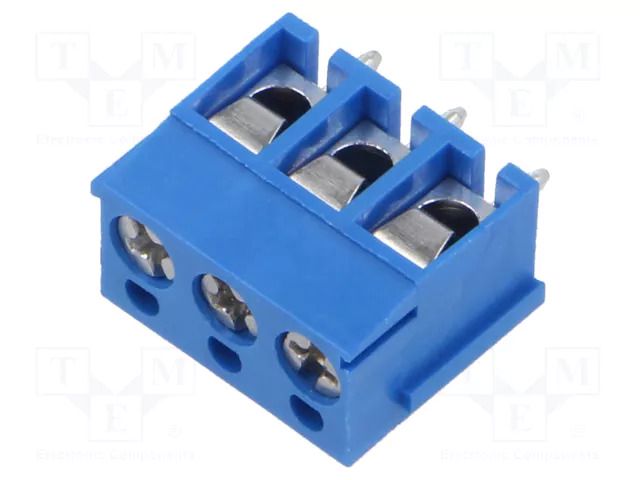 Connector: PCB terminal block; terminal; 15A; 300V; PIN: 3; angled GCT TAH05-03-1-L-G