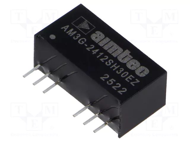 Converter: DC/DC; 3W; Uin: 18÷36VDC; Uout: 12VDC; Iout: 250mA; SIP8 AIMTEC AM3G-2412SH30EZ