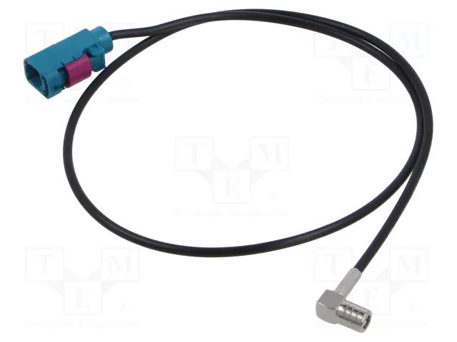 Cable; 500mm; Fakra female,SMB female; angled,straight MTA 7132082