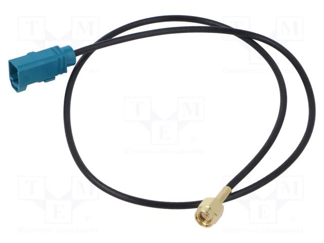Cable; 500mm; Fakra female,SMA male; straight MTA 7132083