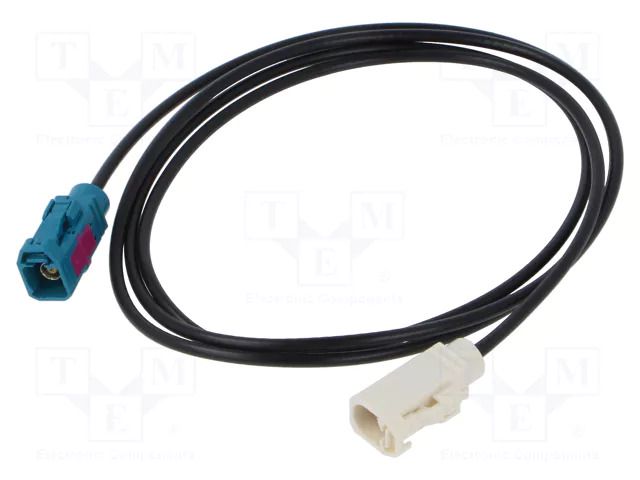 Cable; 1200mm; Fakra female,both sides; straight MTA 7581162