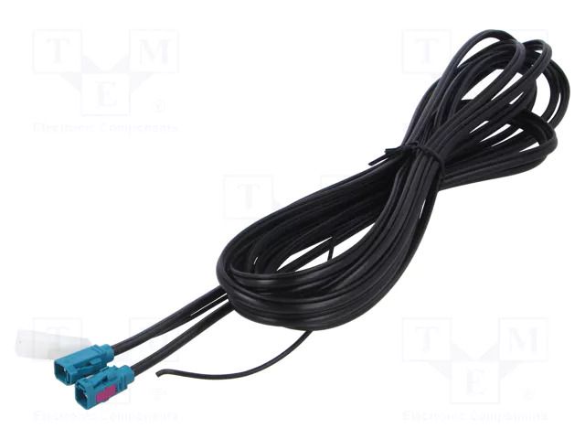 Cable; 5m; Fakra female,both sides; Car brand: universal MTA 7581195