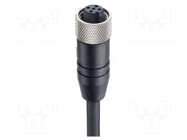 Cable: for sensors/automation; M12; PIN: 5; straight; 1m; socket LUMBERG AUTOMATION 0935253105/1M
