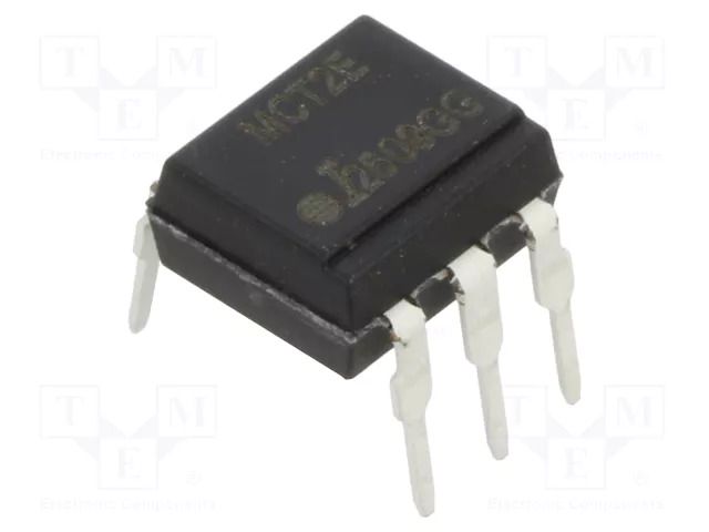 Optocoupler; THT; Ch: 1; OUT: transistor; Uinsul: 5.3kV; DIP6; PIN: 6 ISOCOM MCT2E